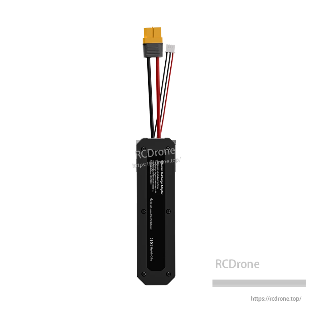 iFlight Defender Series charging adapter module with XT60 power lead and JST balance connector on black inline case