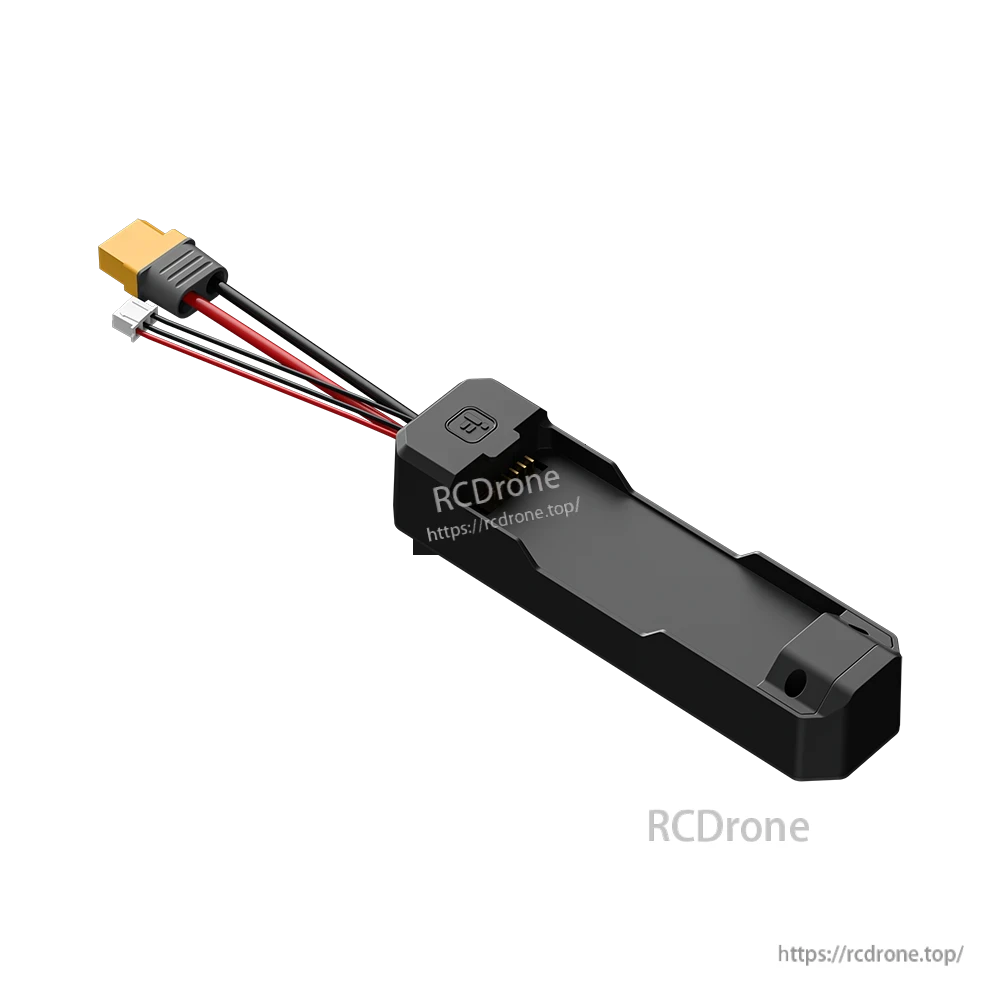 iFlight Defender series charging adapter with XT60 plug and small balance connector leads on a slim black housing
