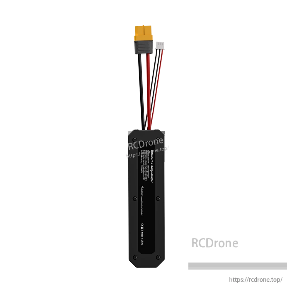 iFlight Defender series charging adapter with XT60 power plug and white balance connector on a black inline module