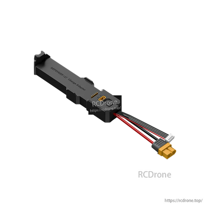 iFlight Defender series charging adapter with wired XT60 plug and small white connector on a black module