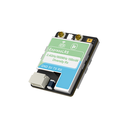 iFlight ExpressLRS 100mW ELRS Dualband Receiver, iFlight ExpressLRS dualband 2.4GHz/900MHz 100mW diversity receiver module with GND 5V TX RX pads