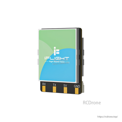 iFlight ExpressLRS 100mW ELRS Dualband Receiver, iFlight ExpressLRS dual-band receiver module with RX, TX, 5V and GND solder pads