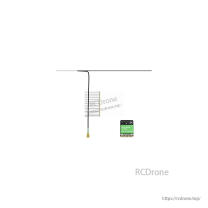 iFlight ExpressLRS ELRS Nano Receiver, iFlight ExpressLRS ELRS Nano 2.4GHz receiver board with long antenna lead and RX/TX, 5V and GND pads