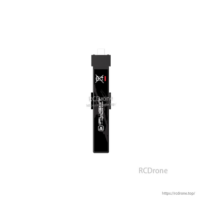 iFlight Fullsend 1S HV 300mAh 95C LIHV Battery, Close-up of iFlight Fullsend 1S LiHV 300mAh battery pack with black wrap, printed logo, and small connector lead