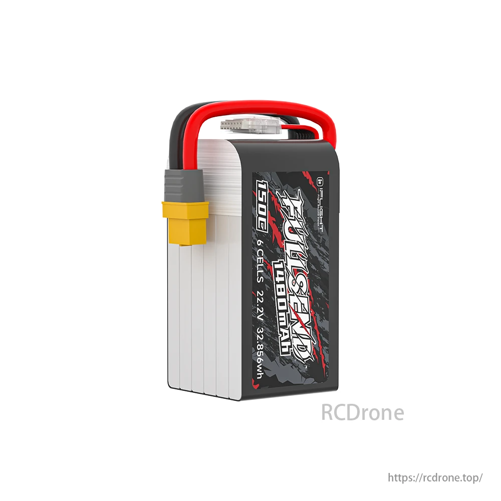 iFlight Fullsend 6S 1480mAh 150C LiPo Battery, iFlight Fullsend 6S LiPo Battery, 1480mAh, 150C, XT60H Connector, 22.2V, ideal for FPV Racing Drones.