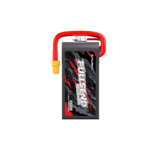 iFlight Fullsend 6S 1850mAh 150C LiPo Battery, iFlight Fullsend 6S 1850mAh 22.2V LiPo battery pack with XT60 connector, red lead and balance plug