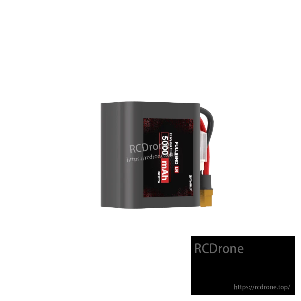 iFlight Fullsend 6S 5000mAh 22.2V Li-Ion Battery, iFlight Fullsend LR 6S 5000mAh 22.2V Li-ion battery pack with XT60 connector and balance lead