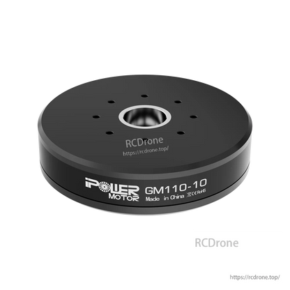 iPower GM110-10 brushless direct-drive gimbal motor with hollow center shaft and top mounting holes