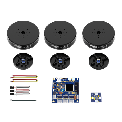 iFlight GM110-8 Encoder Combo Set (AS5048A), iFlight GM110-8 encoder combo set with three GM110-8 motors, encoder boards, wiring leads, and control PCB