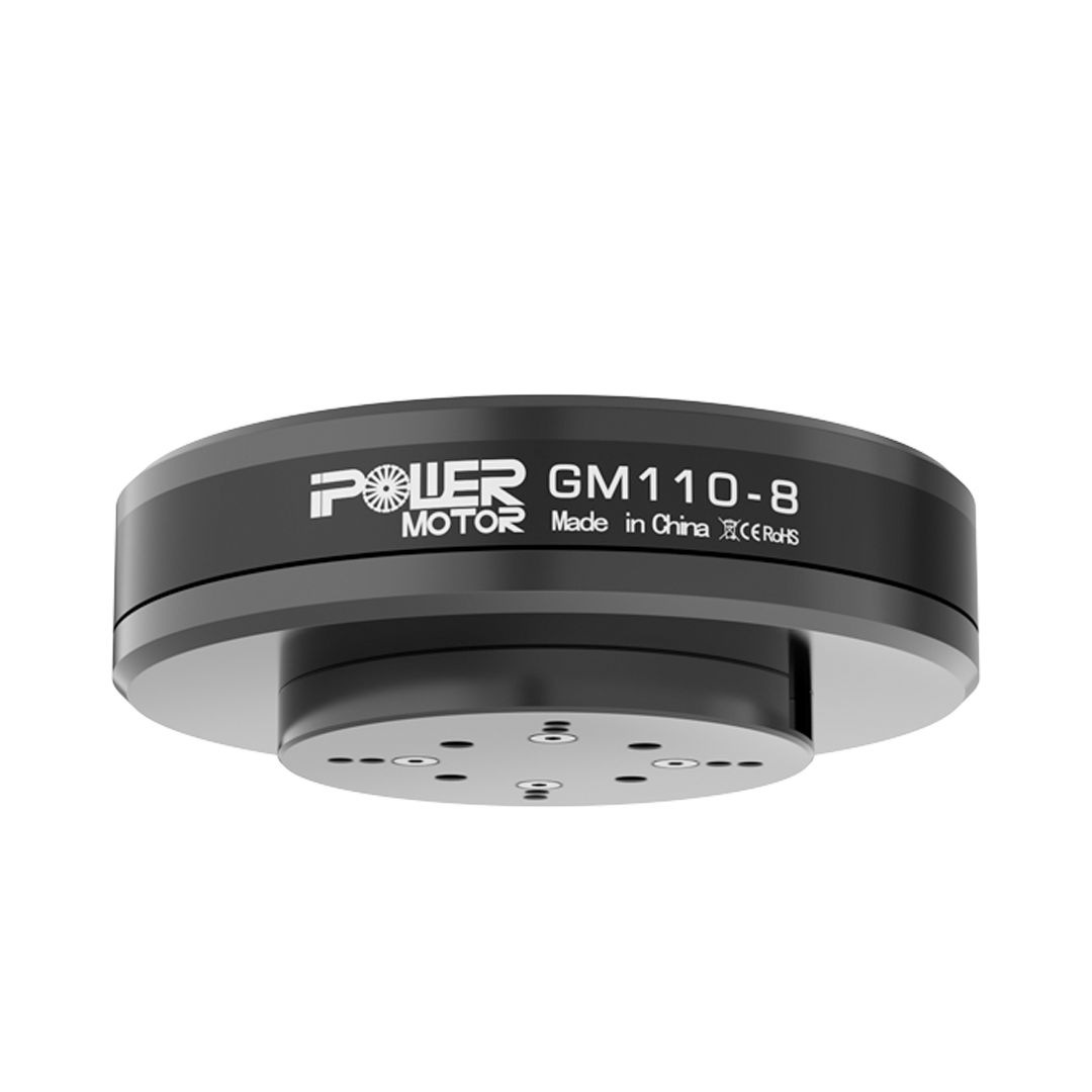 iFlight GM110-8 Encoder Combo Set (AS5048A), iFlight GM110-8 motor from the encoder combo set, black housing with POWER MOTOR GM110-8 label