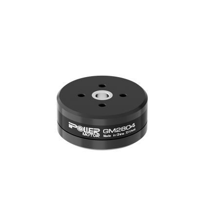 iFlight GM2804 Combo Set - 3x GM2804 Gimbal Motor, iFlight GM2804 gimbal motor in black, round housing with top mounting holes and GM2804 Power Motor label