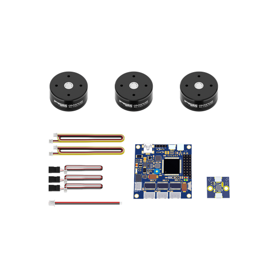 iFlight GM4108H gimbal motor combo with three motors, Alexmos 32-bit BGC controller board, IMU and cables