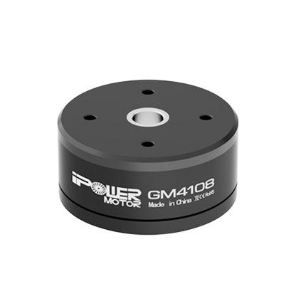 iPower Motor GM4108 black brushless gimbal motor with top mounting holes and central shaft opening