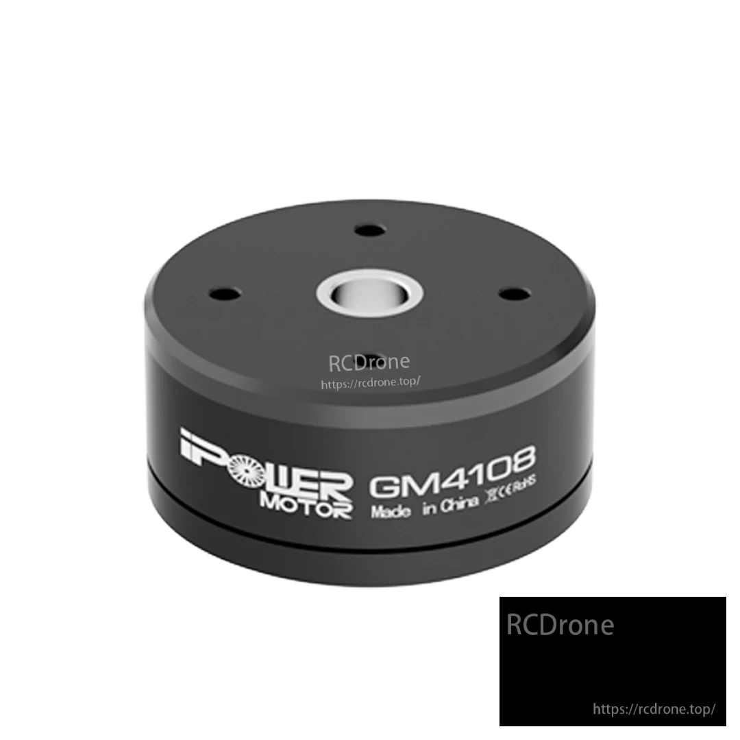 iFlight GM4108 hollow shaft gimbal motor with round black housing and top mounting holes