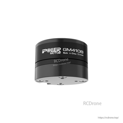 iFlight GM4108H-120T Gimbal Motor, iFlight GM4108 gimbal motor with black cylindrical корпус, POWER MOTOR GM4108 label, and mounting base