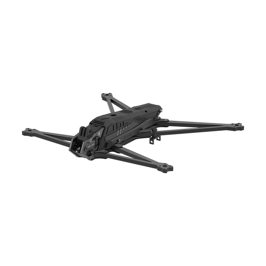 iFlight Helion 10 10inch FPV Frame, iFlight Helion 10-inch FPV drone frame with four carbon fiber arms and protective top canopy, black