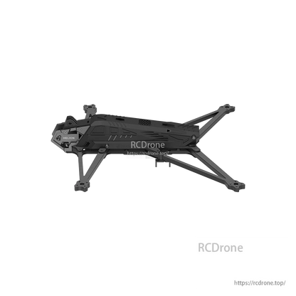 iFlight Helion 10 10inch FPV Frame, iFlight Helion 10 10-inch FPV drone frame in black, side view with four extended arms and Helion front plate
