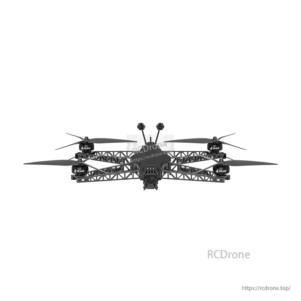 iFlight Helion Pro O4 6S HD FPV, Front view of iFlight Helion Pro O4 FPV quadcopter with carbon frame, four propellers, and nose camera