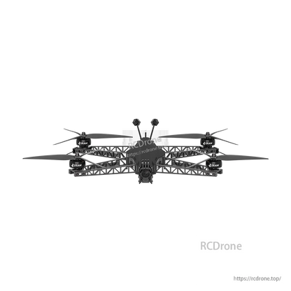 iFlight Helion Pro O4 6S HD FPV, Front view of iFlight Helion Pro O4 FPV quadcopter with carbon frame, four propellers, and nose camera
