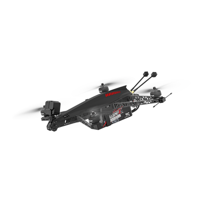 iFlight Helion Pro O4 6S HD FPV, iFlight Helion Pro HD FPV quadcopter with front camera mount, top-mounted battery, and dual rear antennas