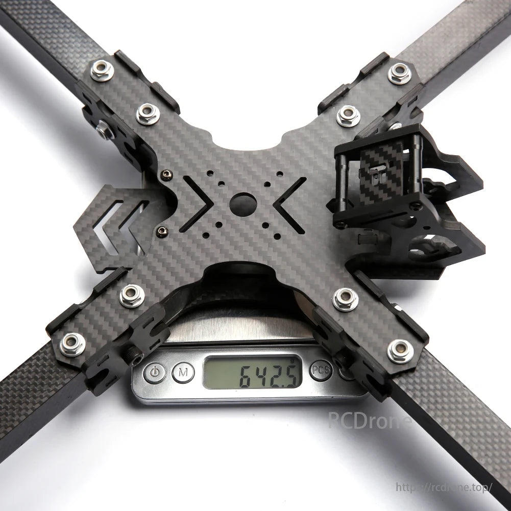 iFlight IX15 FPV Frame Kit, The motor base is secured to the arm via crisscrossing standoffs, ensuring stability, reliability, and ease of adjustment.