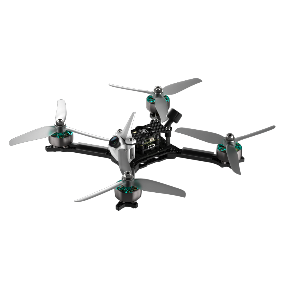 iFlight Mach R5 Ultra 6S Analog FPV, iFlight Mach R5 Ultra analog FPV quadcopter with carbon frame, four motors, tri-blade props, and front camera