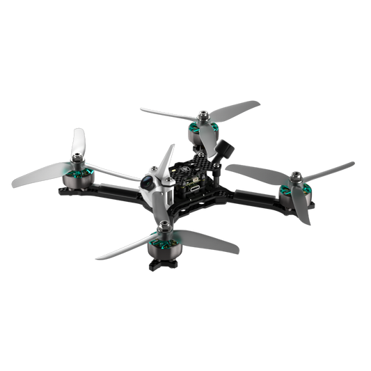 iFlight Mach R5 Ultra 6S Analog FPV, iFlight Mach R5 Ultra analog FPV quadcopter with carbon frame, four motors, tri-blade props, and front camera