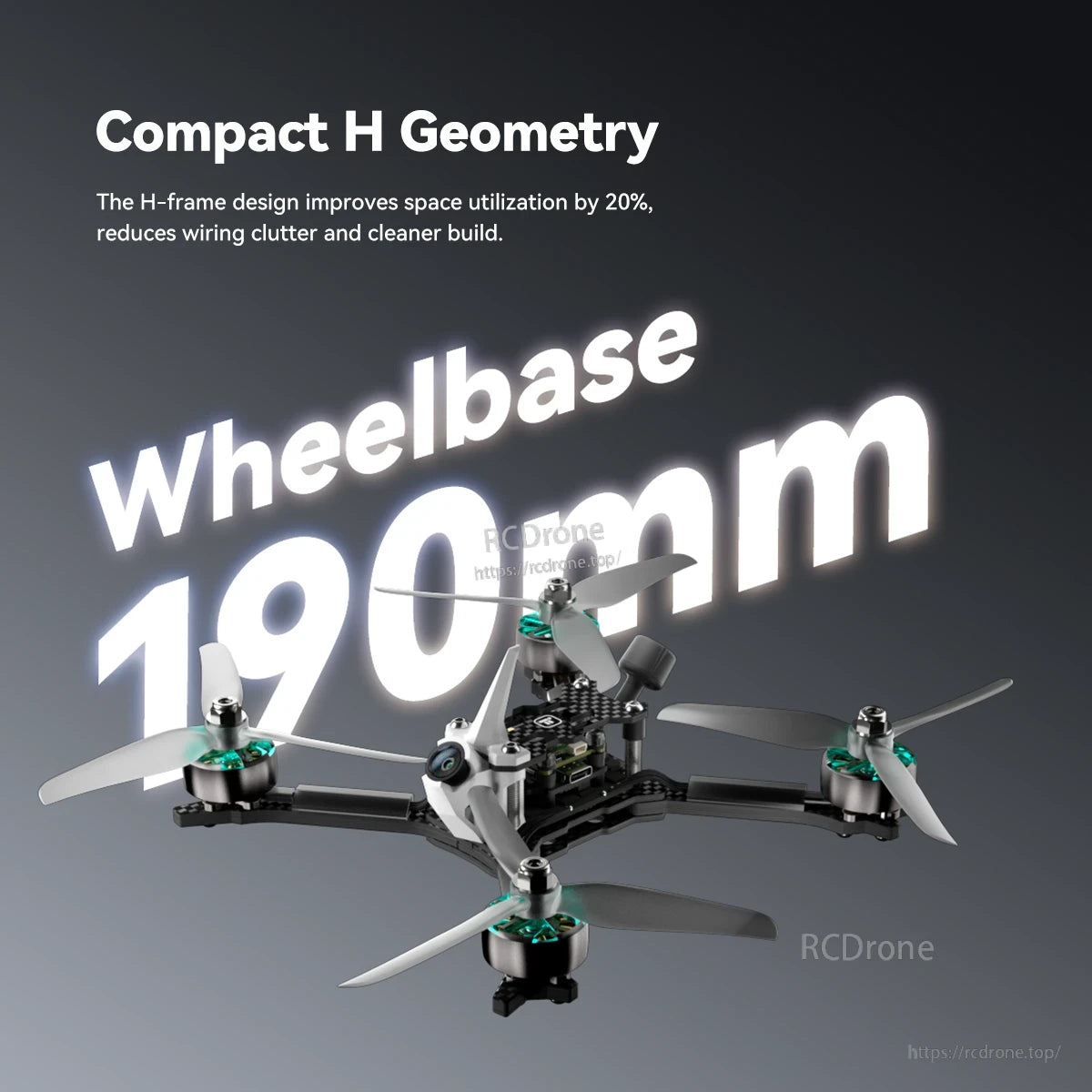 iFlight Mach R5 Ultra 6S Analog FPV, iFlight Mach R5 Ultra FPV quadcopter with compact H-frame geometry and 190mm wheelbase