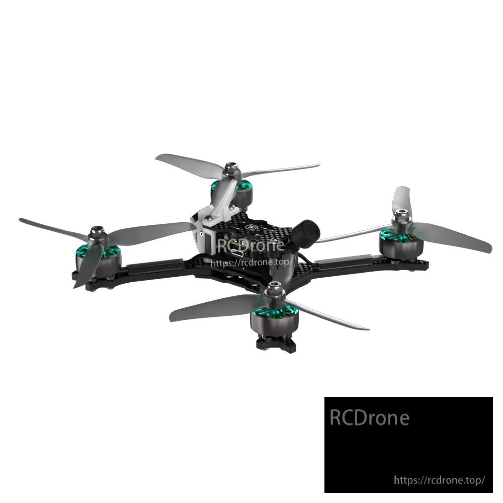 iFlight Mach R5 Ultra 6S Analog FPV, iFlight Mach R5 Ultra analog FPV racing drone with carbon frame, front camera, and four 3-blade propellers