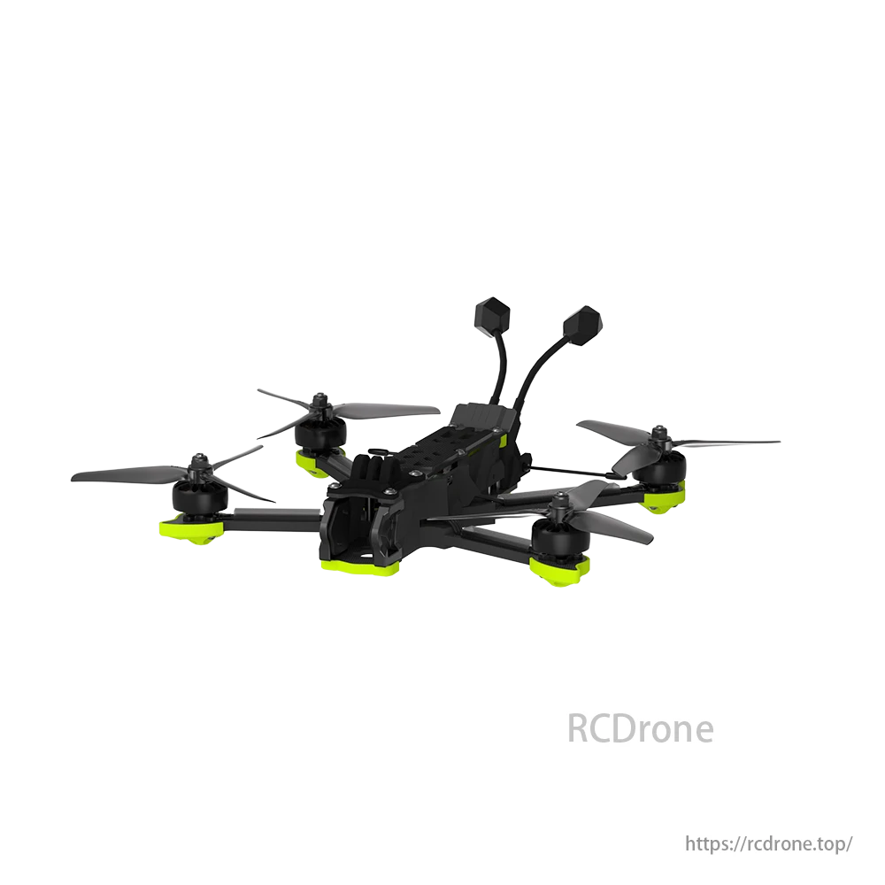 iFlight Nazgul DC5 ECO 6S WTFPV, The iFlight Nazgul DC5 ECO WTFPV drone features a DC geometry, BLITZ controller and motors, with specifications including max speed and altitude.