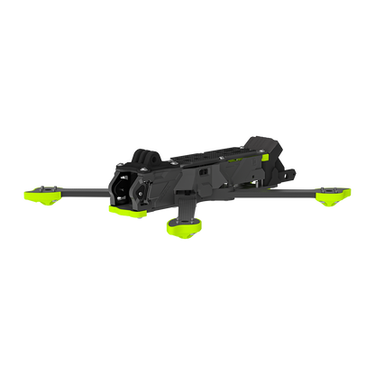 iFlight Nazgul ECO XL5 V1.1 FPV drone frame kit with carbon fiber arms and neon green motor pads
