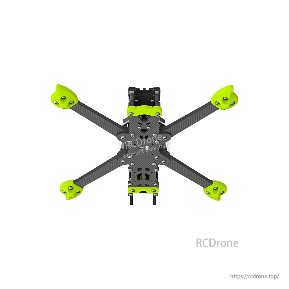 iFlight Nazgul ECO XL5 V1.1 5-inch True-X FPV drone frame kit with carbon fiber arms and green motor guards