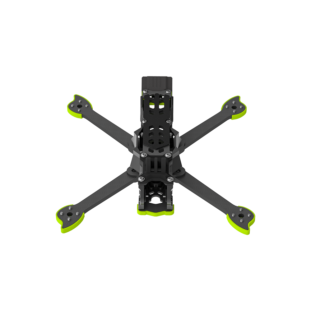 iFlight Nazgul ECO XL5 V1.1 5-inch True-X FPV drone frame kit with carbon fiber arms and green arm guards