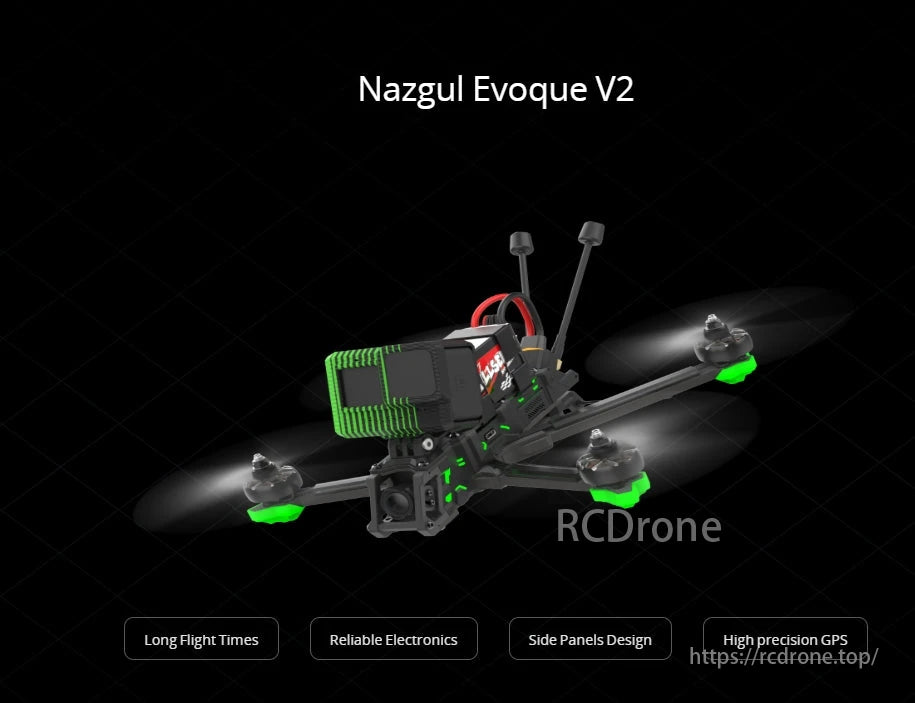 iFlight Nazgul F6 V2 FPV Drone, Nazgul Evoque V2 FPV drone provides long flights, reliable electronics, side panels, and precise GPS for an exceptional experience.