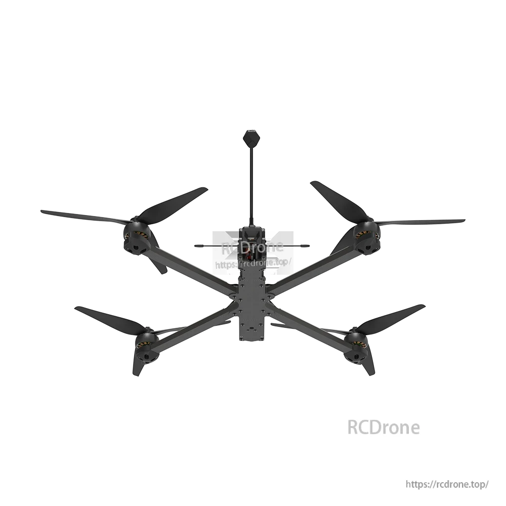 iFlight Nazgul XL10 V6 6S Analog 10 Inch FPV, iFlight Nazgul XL10 V6 10-inch FPV quadcopter with wide X-frame, four propellers, and tall rear antenna