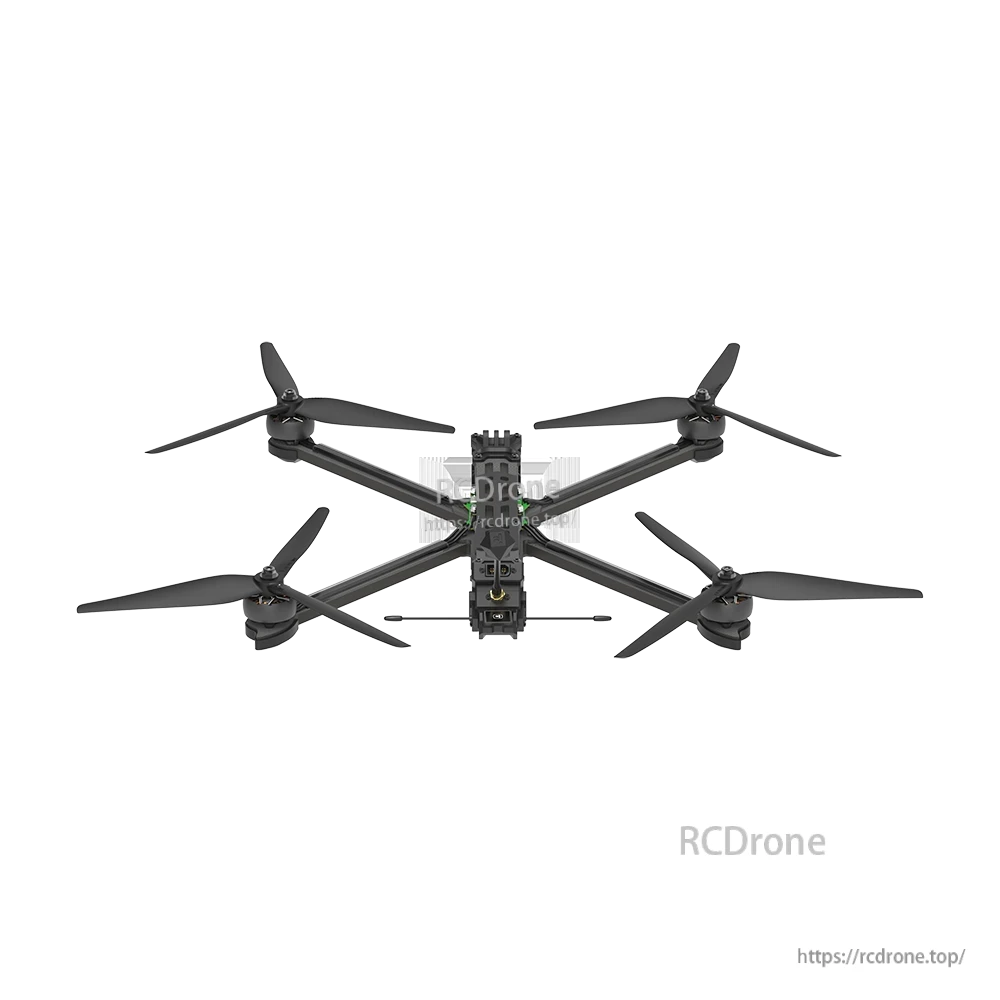 iFlight Nazgul XL10 V6 6S Analog 10 Inch FPV, Top view of iFlight Nazgul XL10 V6 10-inch FPV quadcopter with long arms and four large propellers