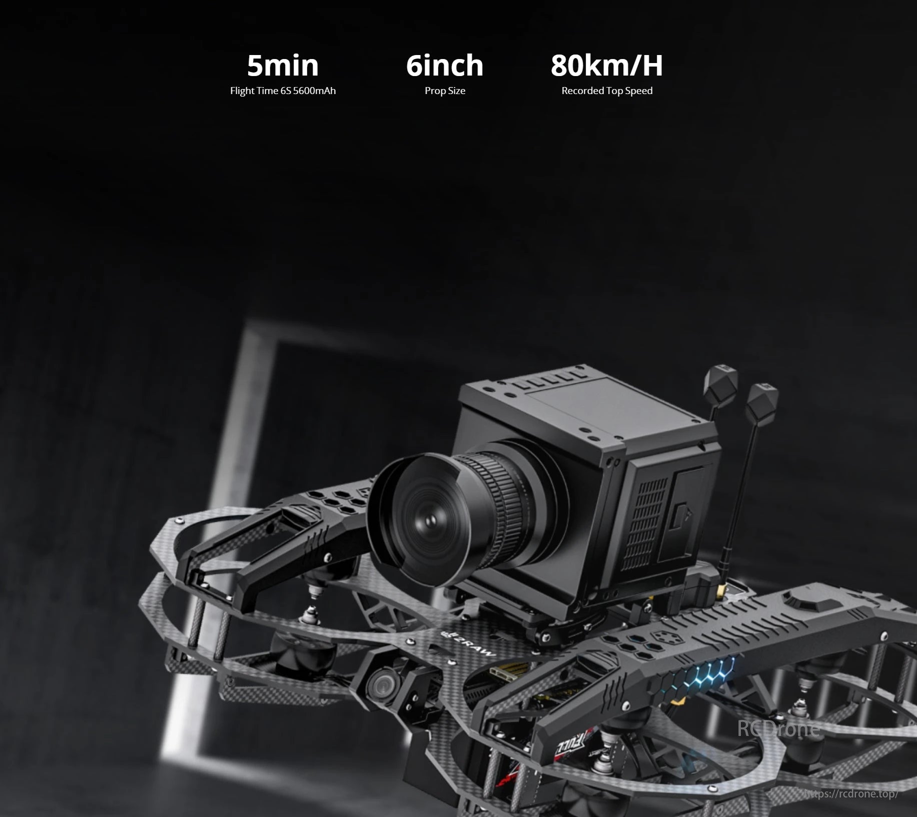 iFlight Proxima 6S HD Cinelifter 6-Inch FPV, iFlight Proxima 6S HD drone with DJI O3 Air Unit, 5min flight, 6-inch props, 80km/h speed.