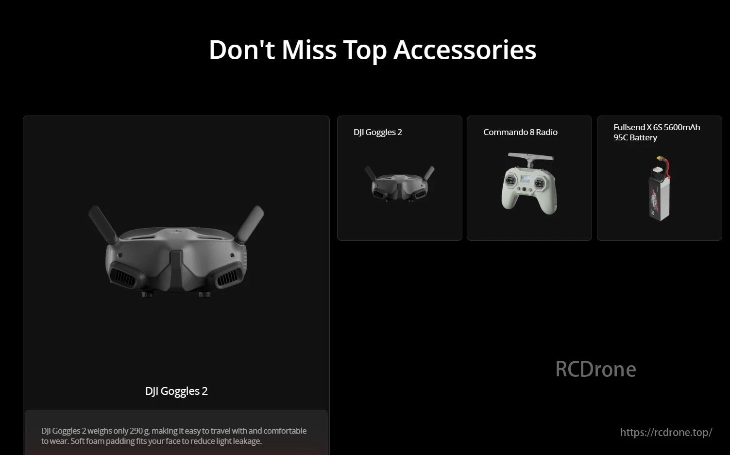 iFlight Proxima 6S HD Cinelifter 6-Inch FPV, DJI Goggles 2, weighing 290g with foam padding, pair with Commando 8 Radio and Fullsend X 6S Battery for an immersive experience.