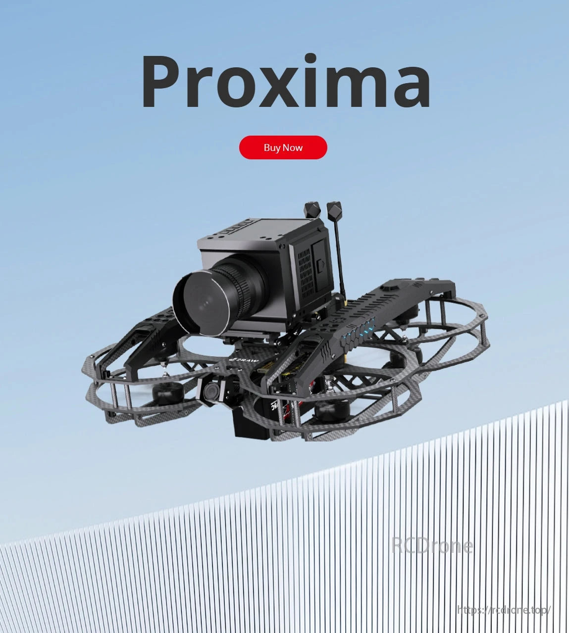 iFlight Proxima 6S HD Cinelifter 6-Inch FPV, Precision CNC aluminum truss structure provides robustness.