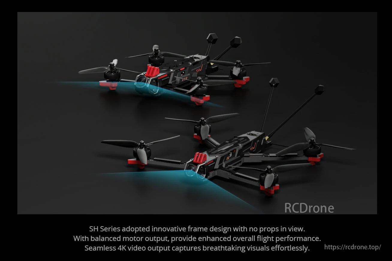 iFlight SH CineLR 7 O4 6S FPV Drone, SH Series drone with innovative frame, balanced motors, and 4K video output.
