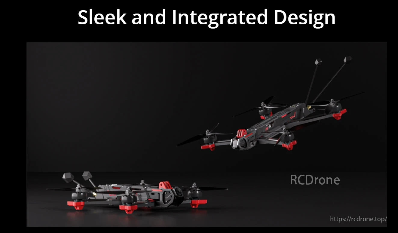 iFlight SH CineLR 7 O4 6S FPV Drone, Drone specifications: Max speed 140 km/h, hover time up to 25 minutes with 6S battery.