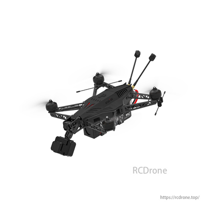 iFlight Specter 7 O4 6S HD 7-Inch Freestyle FPV, iFlight Specter 7 O4, a 6S HD 7-inch freestyle FPV drone with DJI O4 Air Unit Pro, features black design and four rotors.