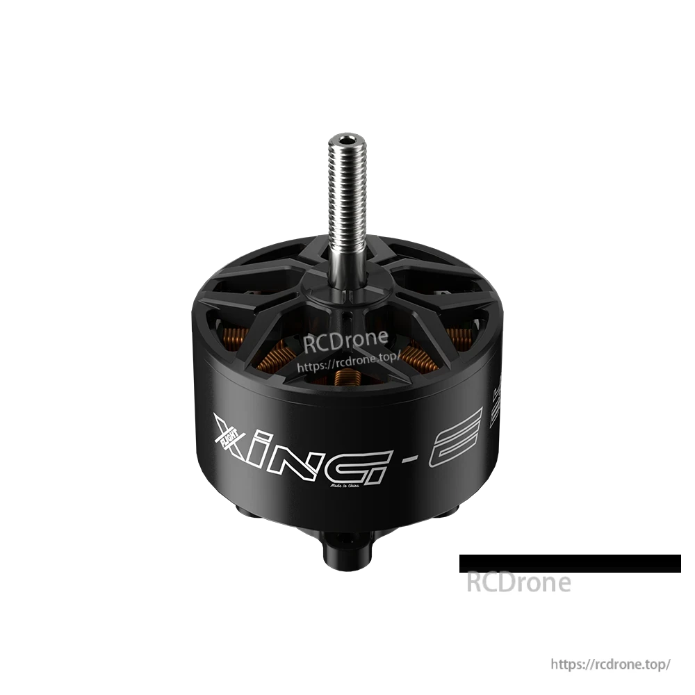 iFlight XING-E 4320 420KV Cinelifter Motor, iFlight XING-E 4320 cinelifter brushless drone motor with black bell and threaded shaft