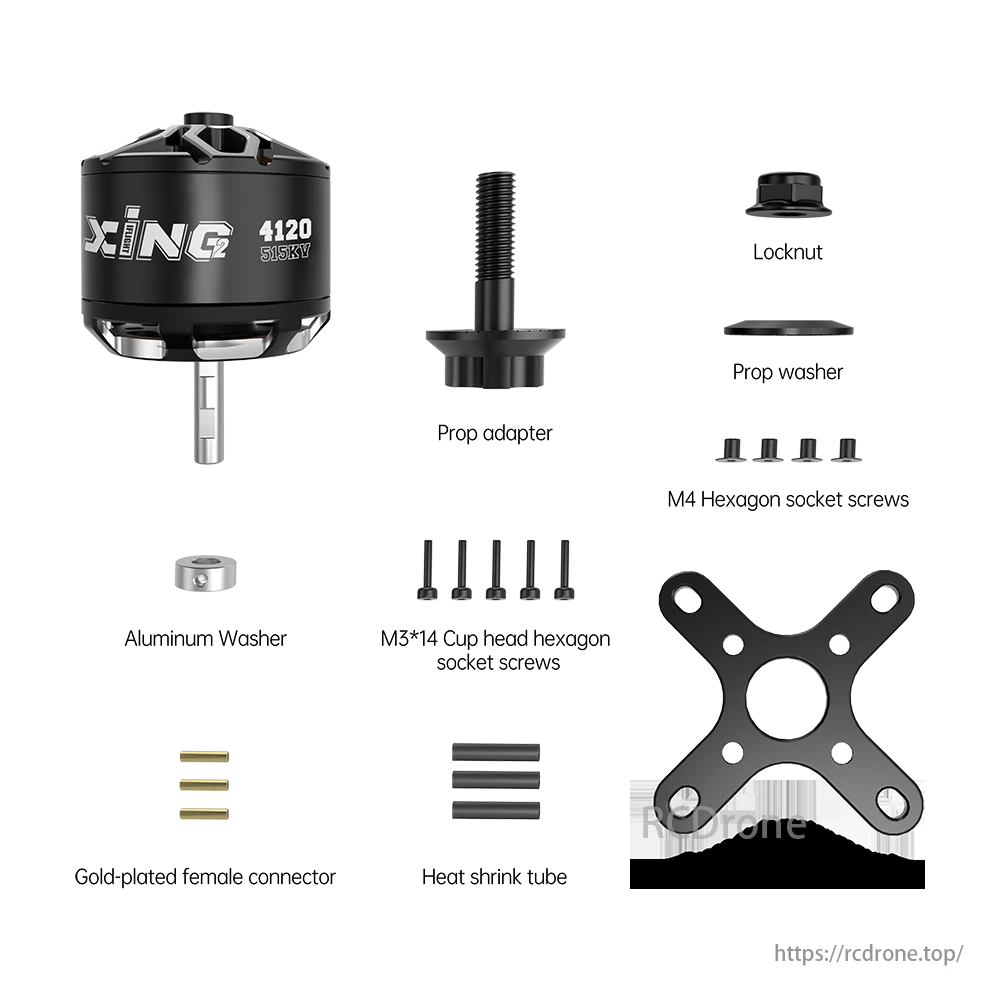 iFlight XING2 4120 515KV 24V Wing Motor, iFlight XING2 4120 515KV motor kit, ideal for 14-16 inch prop fixed-wing drones.