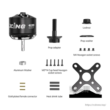 iFlight XING2 4120 515KV 24V Wing Motor, iFlight XING2 4120 515KV motor kit, ideal for 14-16 inch prop fixed-wing drones.