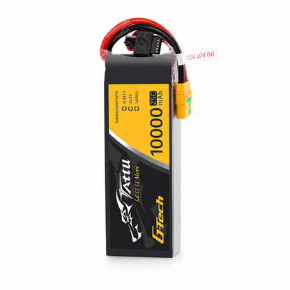 Tattu G-Tech 14.8V 4S 10000mAh 25C LiPo Battery Pack with Smart Charging for Drones, UAVs & Fixed-Wing Aircraft