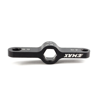 EMAX 6061 aluminum quick release nut screw wrench for FPV drone prop and motor nuts, black