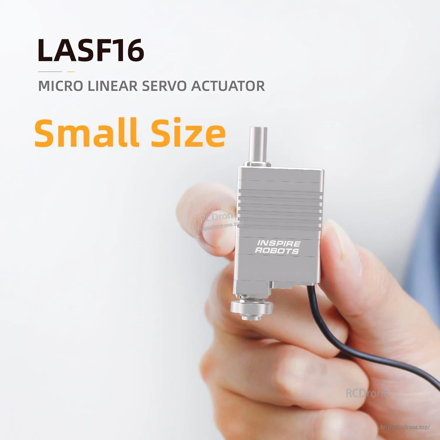 The LASF16 micro linear servo actuator offers high precision and force in a compact design, ideal for robotics.