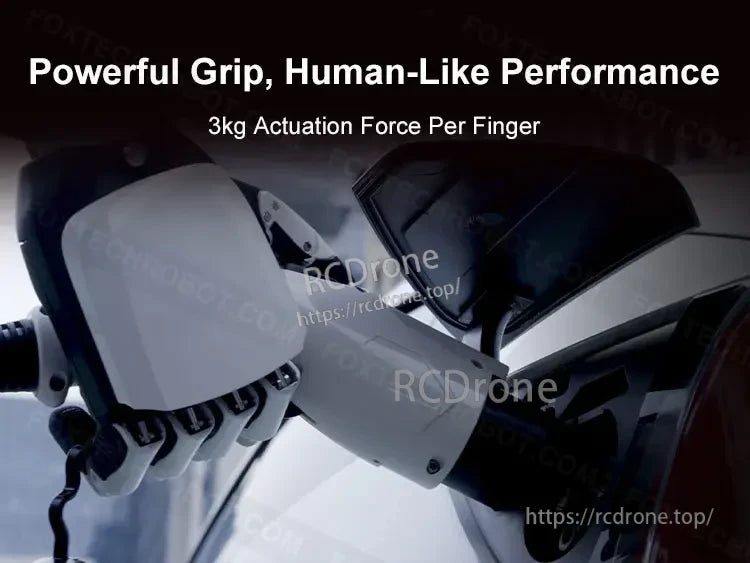 Inspire Robots RH56DFTP Dexterous Robot Hand, Dexterous robot hand with human-like grip, 3kg force per finger, advanced design and precision engineering.