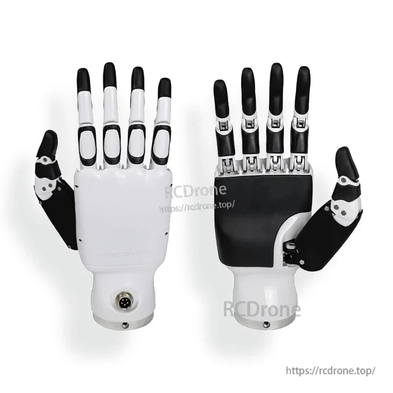 Inspire Robots RH56DFX Dexterous Robot Hand, The Inspire Robots RH56DFX is a dexterous hand with 6 degrees of freedom, 12 joints, 30N grip strength, RS485 communication, and includes force and tactile sensors.